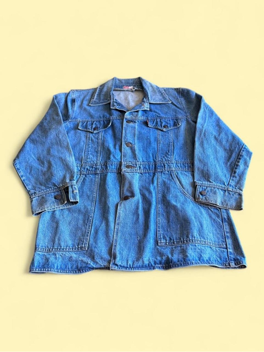 Vintage Levi’s Orange Tab Safari Denim Jacket Western Barn Men’s XL